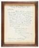 Letter from Charles Dickens to author Herbert Byng Hall