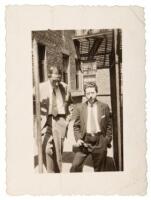 Photograph of H.P. Lovecraft and Frank Belknap Long in Brooklyn