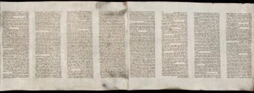 Manuscript Torah scroll on vellum