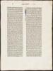 Single leaf from the Mainz: 1462 Bible printed by Johann Fust & Peter Schoeffer, from the Book of Esdras - 2
