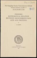 Two author's offprints of papers by George Gamow on DNA