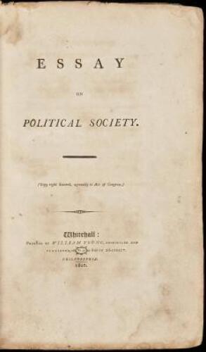 Essay on political society