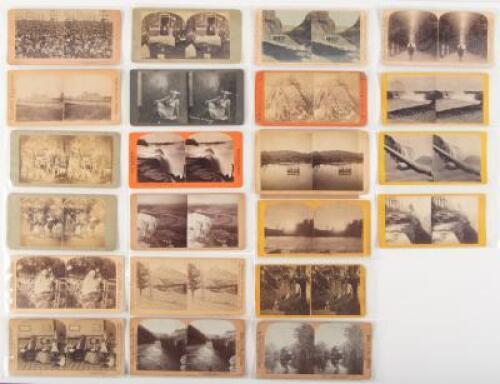 Collection of Comedy, Landscape, Niagara Falls and Catskills and Columbian Fair, 1893 Stereoscope Views