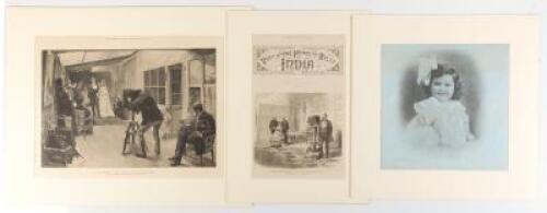 Collection of Photographs Presented in Unusual Formats and Newspaper Articles Illustrating Early Photography