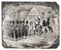 Anniversaire du 14 Juillet 1789 - original woodblock