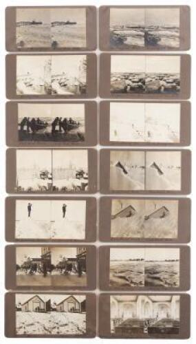 Fourteen privately produced stereoviews of Nome, Alaska, and adjacent areas