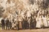 Panorama photograph of a German singing society in the woods of La Honda, San Mateo County, California - 2