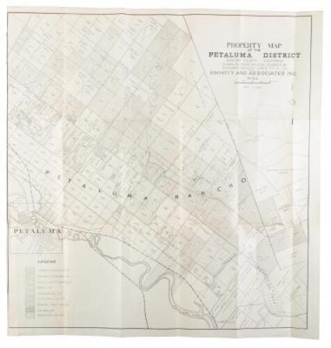 Property Map of the Petaluma District, Sonoma County, California. Compiled from official sources by Sonoma County Land Title Co. for Hewitt and Associates, Inc.