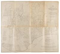 Map of the City of Santa Barbara, California: Sun-Kissed, Ocean-Washed, Mountain-Girded, Island-Girded - Enjoys the most equable and delightful climate on Earth