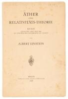 Äther und Relativitäts - Theorie. Rede gehalten am 5. Mai 1920 an der Reichs - Universität zu Leiden