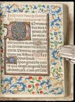 Manuscript Book of Hours with numerous illuminated initials and other decorations