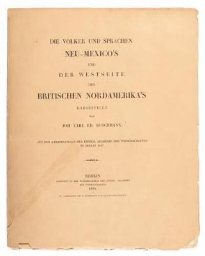 Die Volker Und Sprachen Neu-Mexico’s Und Der Westseite Des Britischen Nordamerika’s