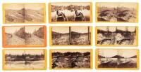 Nine Stereoviews along the Central Pacific Railroad