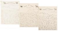 Three Letters from Russell & Bradley, Stock-Raisers