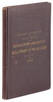 Annual Report Upon Explorations And Surveys In The Department Of The Missouri. Being Appendix S S Of The Annual Report Of The Chief Of Engineers For 1878