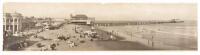 Panorama photograph of the Pine Avenue Pier, Long Beach, California