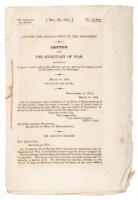 Country for Indians West of the Mississippi. Letter from the Secretary of War, Transmitting a copy of a report made by Isaac McCoy, upon the subject of the country reserved for the Indians west of the Mississippi