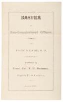 Roster Of Non-Commissioned Officers, At Fort Meade, S.D. Commanded by Lieut. Col. E. V. Sumner, Eighth U. S. Cavalry, August 1891