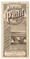 Northern Pacific Railroad and Its Connections. Direct Route to Helena, Ft. Benton, Ft. Assinaboine, Ft. Custer, Ft. Keogh, Miles City, Bismarck, Jamestown Fargo, Moorhead, Glyndon, Detroit, Brainerd, Little Falls, And All Points In The New Northwest. Summ