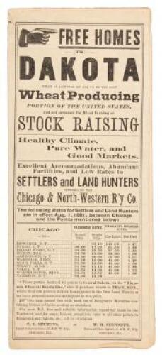 The Chicago And Northwestern Railway. Special Announcement. The Chicago And North-Western R’y Is The Oldest, Most Progressive, Best Equipped And Best Constructed Road In The West