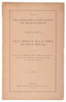 The Texas, Topolobampo & Pacific Railroad And Telegraph Company. Reports of Geo. W. Simmons, Jr., Dr. B. R. Carman, And John E. Price, Esq., Upon The Route of A Railroad From Topolobampo Bay, On The Gulf Of California, To Piedras Negras, On The Rio Grande