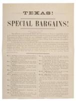 Texas! Special Bargains!
