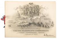 You are invited to attend The One Hundredth Anniversary Of The Laying Of The Corner Stone Of The Capitol. September 18th 1893