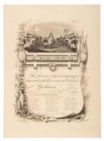 Invitation to Yorktown Centennial Celebration, October 18th, 1881