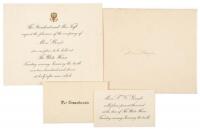 Invitation from President and Mrs. Taft to a reception at The White House, January 10, 1911