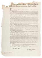 [Decree of October 15, 1836... to cover all the ports at the north occupied by the Mexican expeditionary force against Texas and exempting duties on the provisions for Mexican troops]