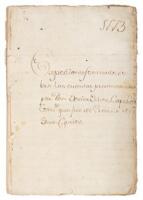 1773. Expediente Formado Sobre Las Cuentas Presentadas … El Presidio De San Carlos. [Record Compiled Concerning The Accounts Presented By Don Benito Ochoa, Captain Commander, From The Prison Of San Carlos]