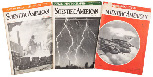Two issues of Scientific American with articles on &ldquo;Liquid-Propellant Rocket Development"