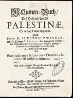 Blumen-Buch des Heiligen Lands Palestinae
