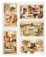 Large collection of Victorian trade cards