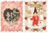 Collection of Victorian/Edwardian era Valentines - many with lace-type elements - 4