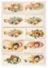 Large album 762 Victorian & early 20th century concealed name Valentines - 3