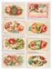 Large album of 900 Victorian concealed name Valentines + catalog advertisements - 7