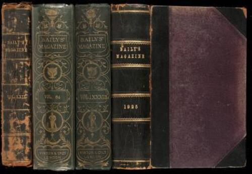 Baily's Magazine of Sports and Pastimes - four bound volumes
