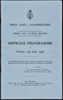 Open Golf Championship, Third and Fourth Rounds, Official Programme for Friday, 5th July 1946