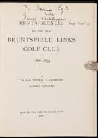 Reminiscences of the Old Bruntsfield Links Golf Club, 1866-1874