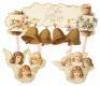 Six hanging Victorian Valentines - 6