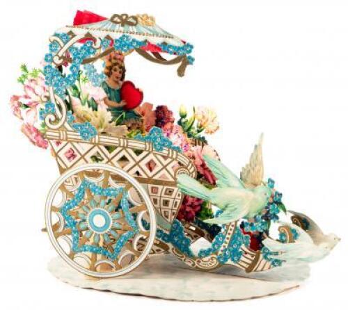 Two Victorian carriage pop-up Valentines