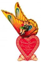 Seven die-cut & mechanical early 20th century Valentines