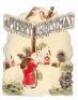 Five large embossed die-cut Victorian Valentines - 5