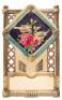 Twelve Large embossed Victorian-style calendar mounts - 5