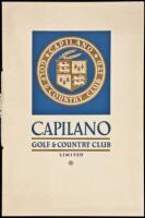 Capilano Golf & Country Club Limited [cover title]