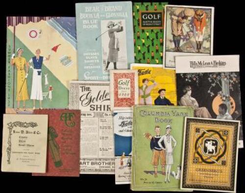 Thirteen golf apparel catalogues
