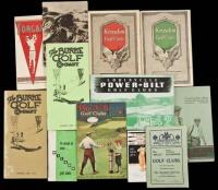 Small collection of golf club catalogues