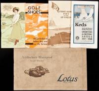 Six catalogues for golf shoes