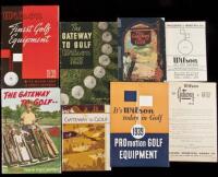 Wilson's Gateway to Golf equipment catalogues - eight volumes